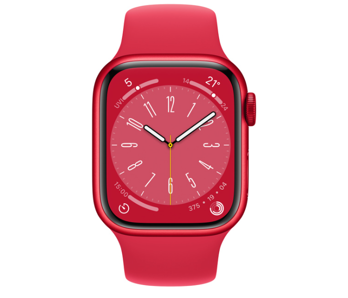 Apple Watch Series 8 GPS AND Cellular Red Aluminum Case with Sport Band 45mm - Zoom Image 2