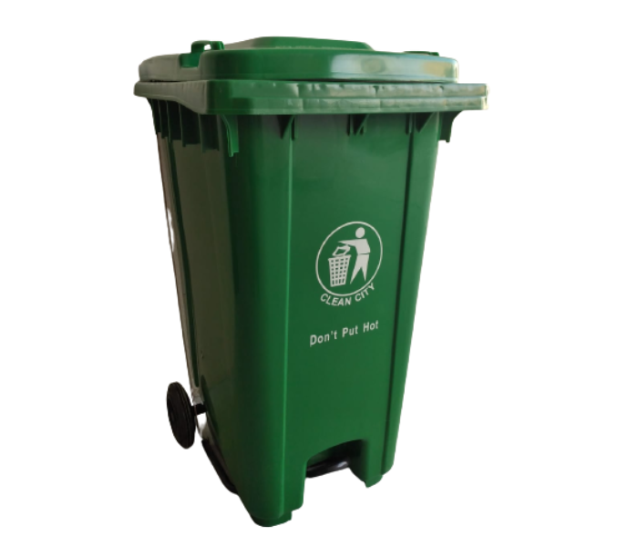 Recycling Container Bin 240Litre Garbage Bin - Green - Zoom Image