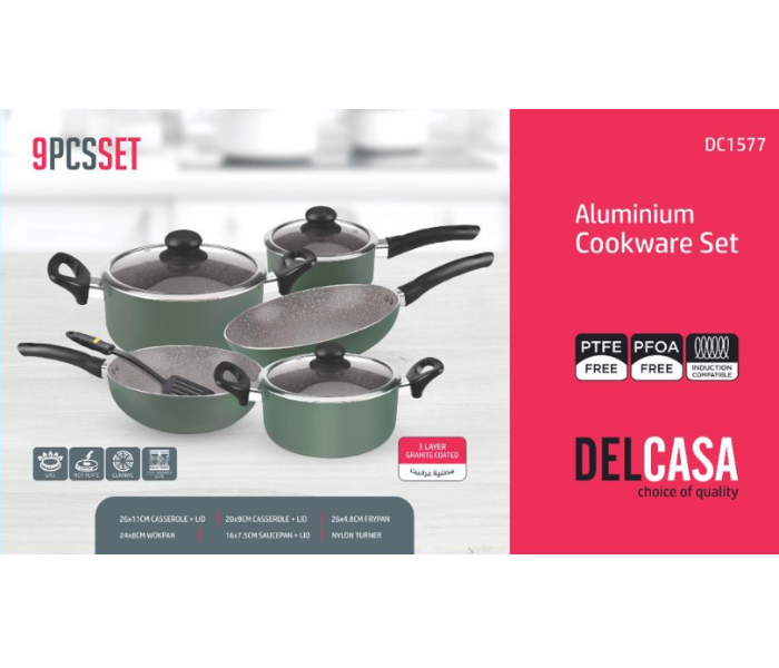 Buy Delcasa Nylon Cooking Utensils, 6 Pcs - Non Stick Non Scratch