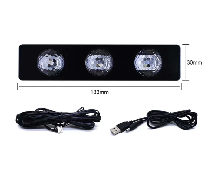 Generic 4 Pieces Atmosphere Projector for All Cars Star Lights Car Seat Bottom Light - Black - Zoom Image 2