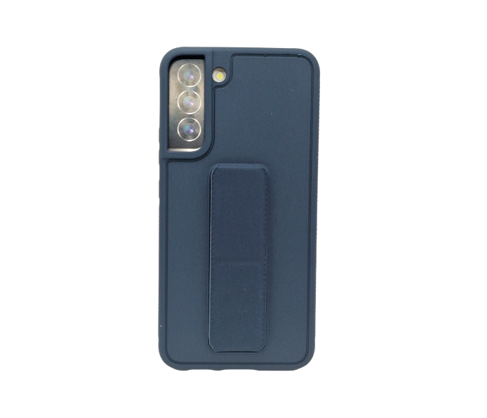 Magnetic Folding Kickstand Pu Leather Cover for Samsung Galaxy S22 Plus - Navy - Zoom Image 1