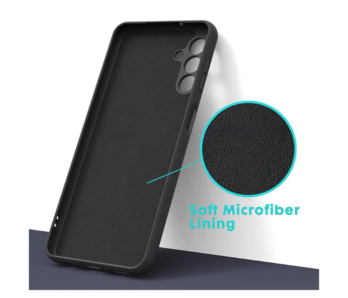 Liquid Silicone Phone Case for Samsung Galaxy A13 - Black - Zoom Image 2