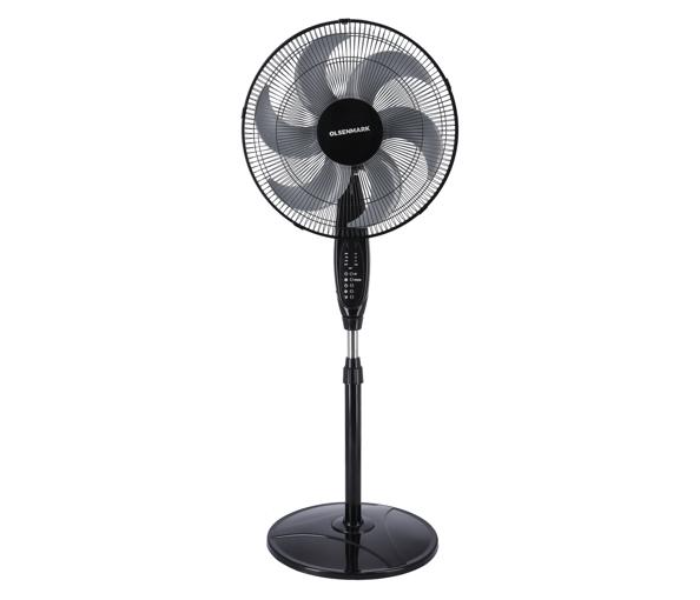 Olsenmark OMF1793 Classic Stand Fan 16 Inch With Remote - Black - Zoom Image 1