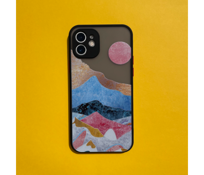 Matt Translucent Black Case Art Print Sunrise Mobile Case For iPhone 11 Pro Max - Zoom Image 2