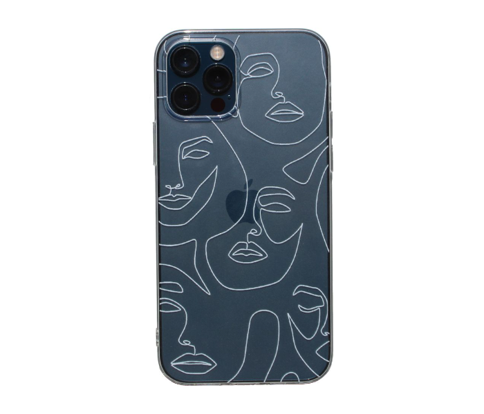 Transparent Case Art Print Faces Mobile Case For iPhone 11 - Zoom Image 1