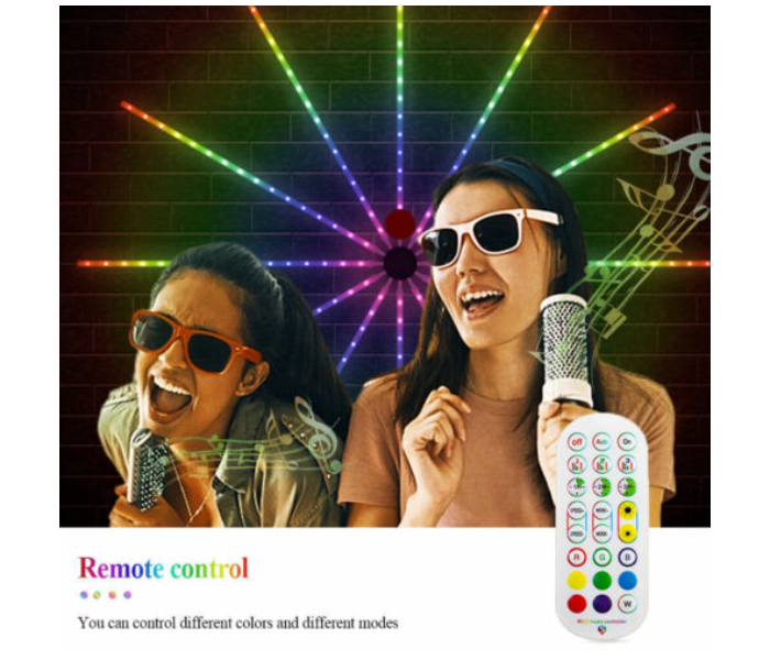 Galaxy Ocean LED Firework Strip Lights Dream Color RGB Smart Music Sync APP and Remote Control - Zoom Image 3