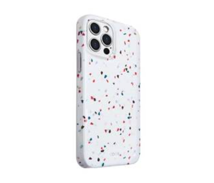 Uniq Coehl Iphone 12 Pro Max Terrazzo Mobile Covers - White - Zoom Image 2