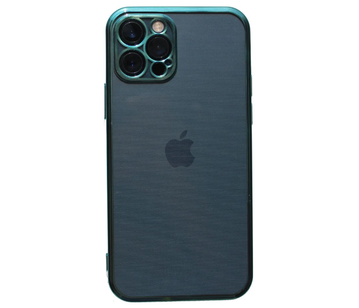 Transparent Case Green Edges Mobile Case For iPhone 13 Pro - Green - Zoom Image 1