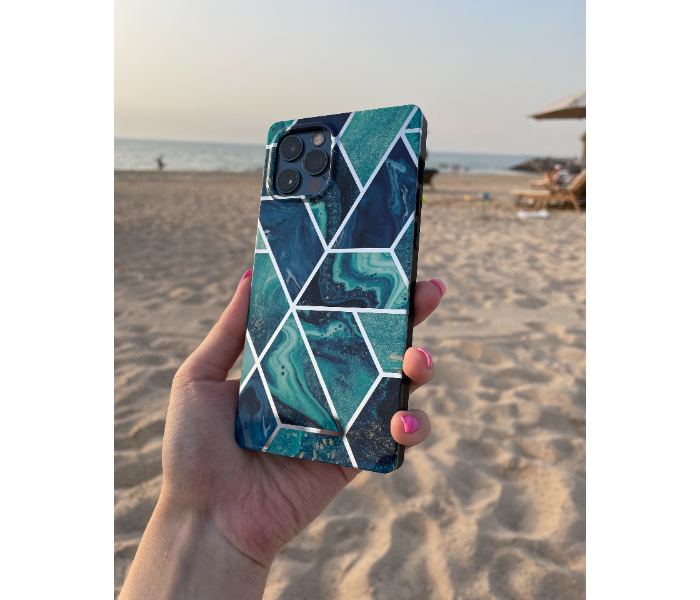 Protective Case Art Print Ocean Marble Mobile Case For iPhone 13 - Blue - Zoom Image 4