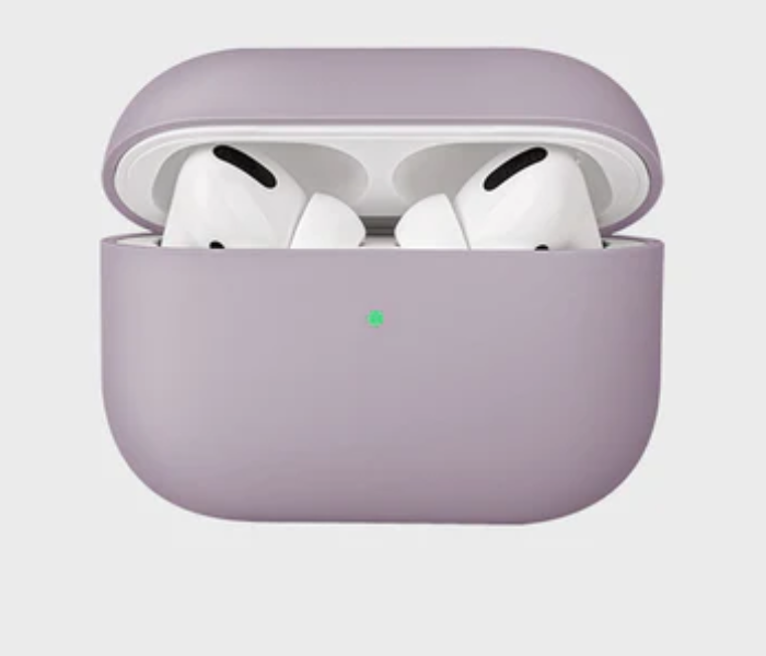 Uniq Lino Hybrid Liquid Silicon Airpods Pro Case - Lavender - Zoom Image