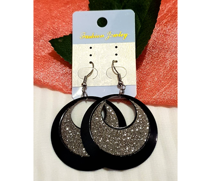 Strabella TSB08a Weightless Hanging Earrings For Women - Black - Zoom Image