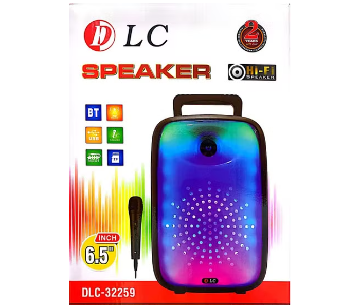 MT 32259 Magic Colour Screen Bluetooth Portable Speaker With Mic - Black - Zoom Image 1