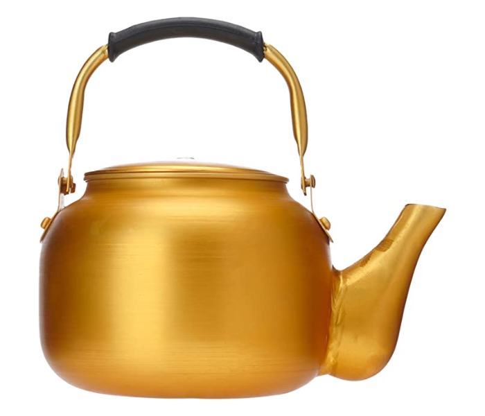  Aluminum 2 Litre Kettle With Backlite Handle Travel Mug - Gold - Zoom Image 2