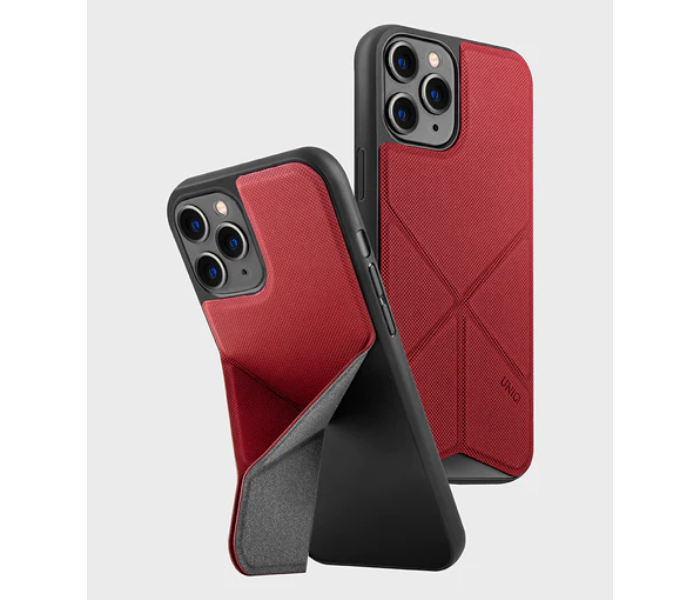 Uniq Hybrid Iphone 12 or 12 Pro Transforma Mobile Covers - Red - Zoom Image