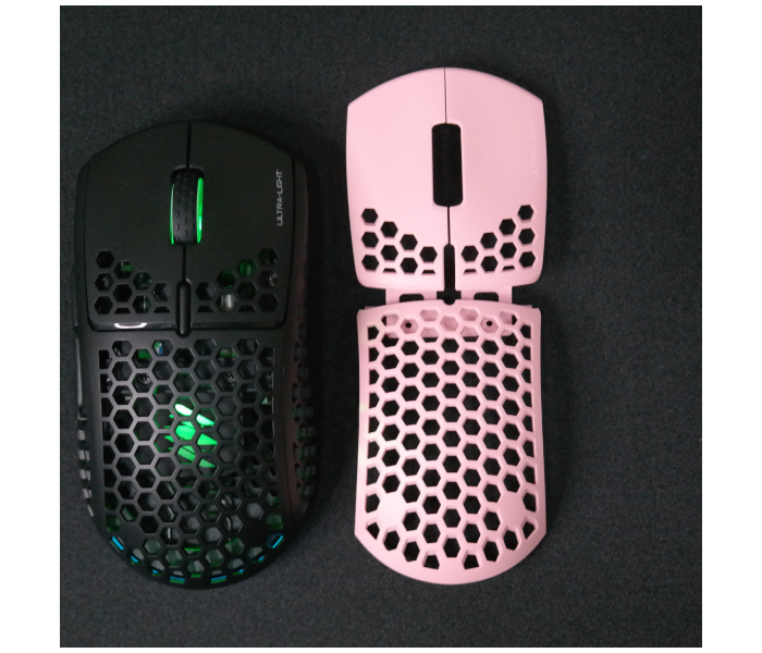 Craze C-HP-PIPU-MR Hikari Pro and Pink and Purple Shell with RGB Built in Mousepad - Pink and Purple - Zoom Image 6