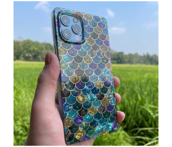 Protective Square Shape Case Art Print Fish Scale Mobile Cases For iPhone 12 - Zoom Image 5