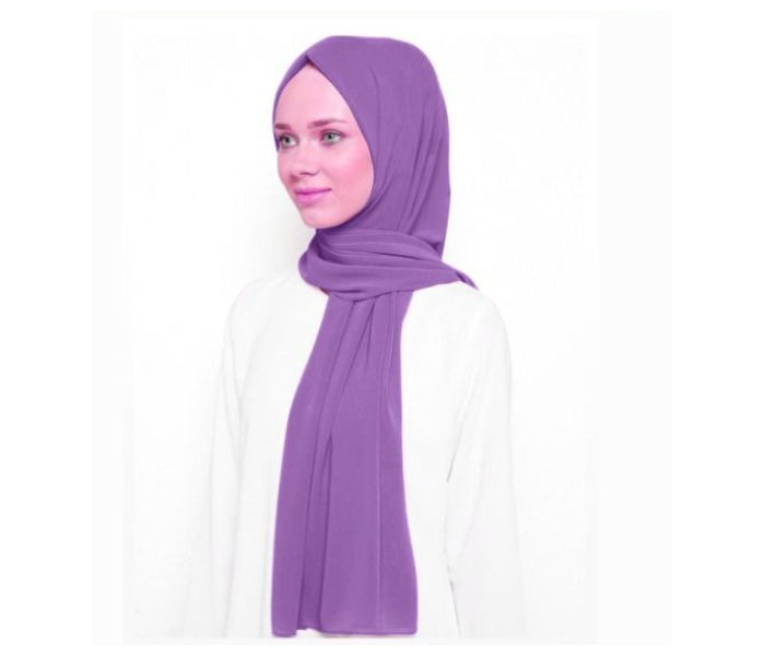 Instant Chiffon Premium Quality Hijab Head Wrap Scarf - Light Purple - Zoom Image