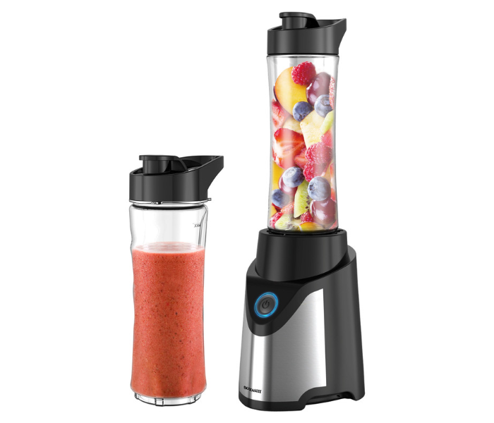 Sonashi SB-184 300Watts Portable Sports Blender Smoothie Maker - Black and Silver - Zoom Image 1