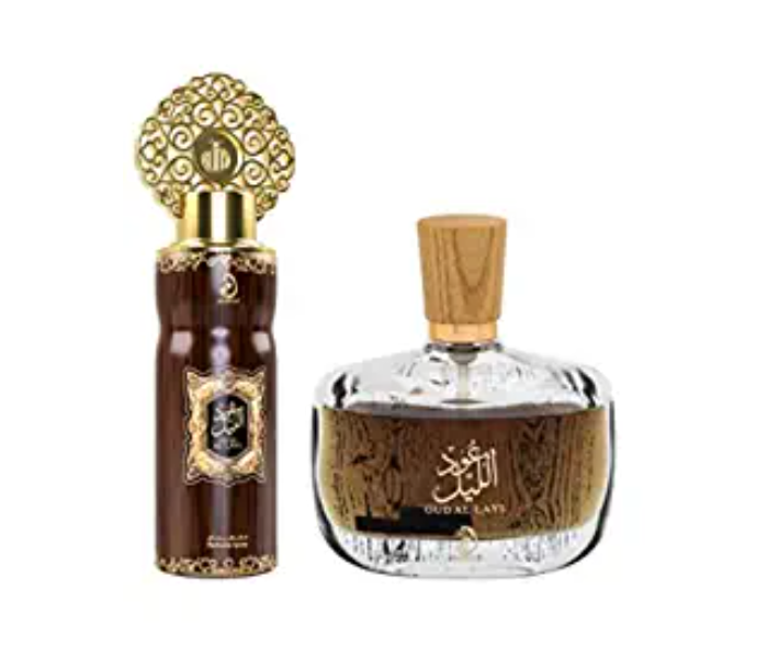 Arabiyat 100ml Oud Al Layl Eau De Parfum and 200ml Deodrant Spray Set - Zoom Image 1