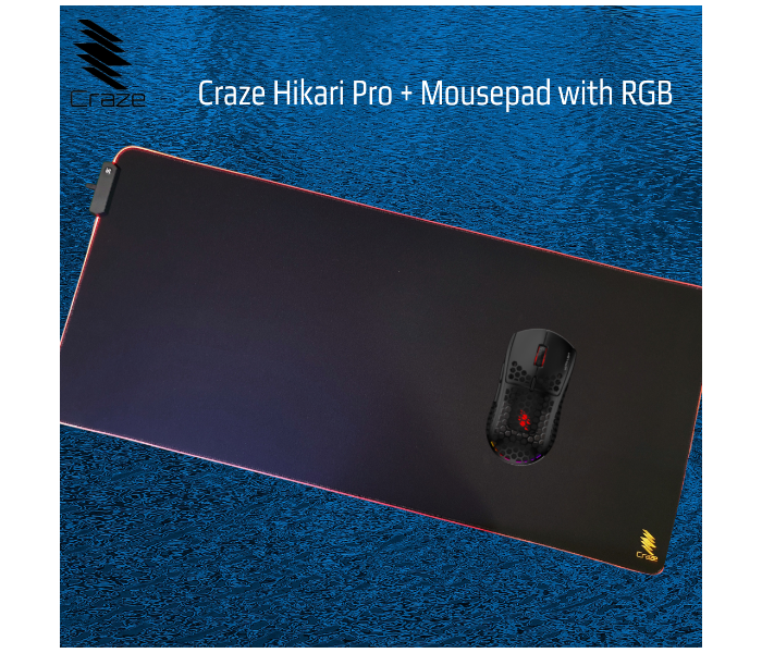 Craze C-H-MR Hikari Pro and Mousepad with RGB - Blue - Zoom Image 1