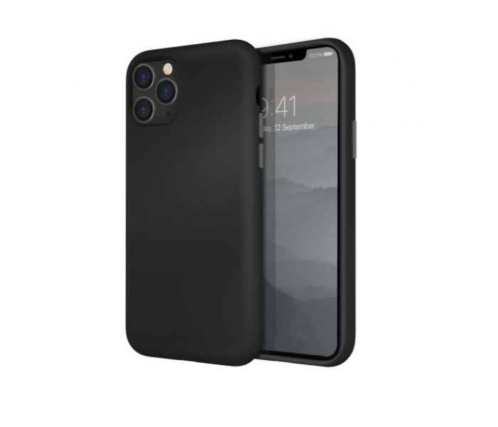 Uniq Hybrid Iphone 11 Pro Lino Hue Mobile Covers - Black - Zoom Image 2