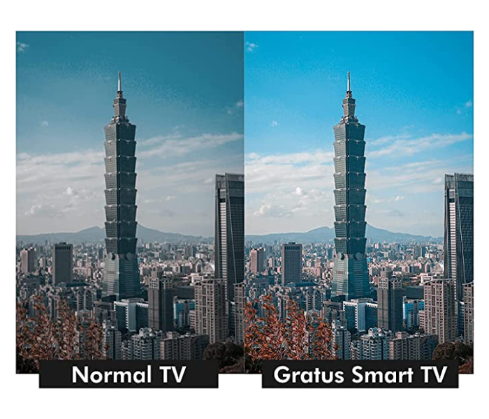 Gratus GASLED32ACFL 32 Inch Full HD Smart TV - Black - Zoom Image 6