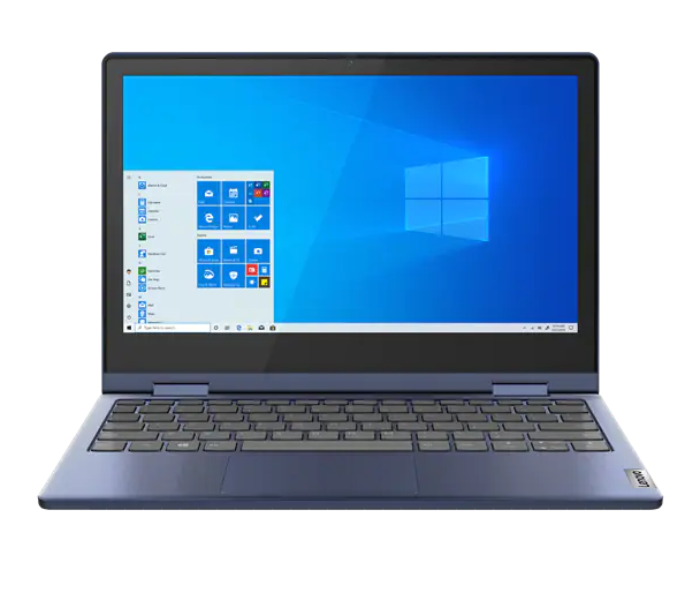 Lenovo 82B20080AX IdeaPad Flex 3 11IGL05 11.6 Inch HD Intel Pentium Silver N5030 Processor 4GB DDR4 RAM 128GB SSD Integrated Intel UHD Graphics Windows 11 Home - Blue - Zoom Image 1