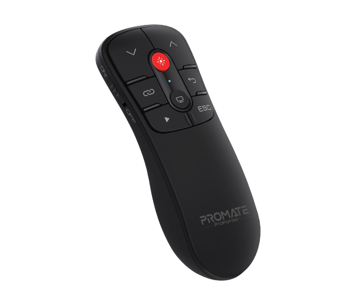 Promate PROPOINTER Wireless Presenter with Red Laser Pointer - Black - Zoom Image 1