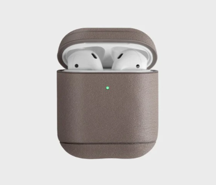 Uniq Terra Geniune Leather Airpods 2019 Snap Case - Beige - Zoom Image