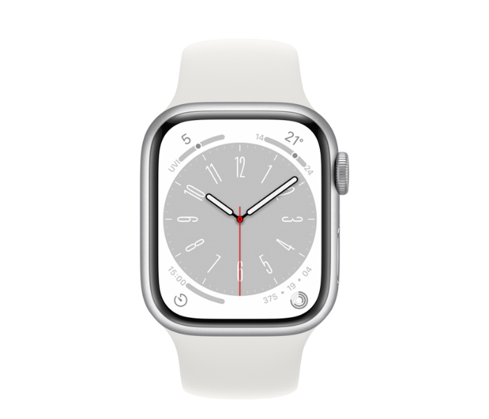 Apple Watch Series 8 GPS AND Cellular Silver Aluminum Case with Sport Band 45mm - Zoom Image 2