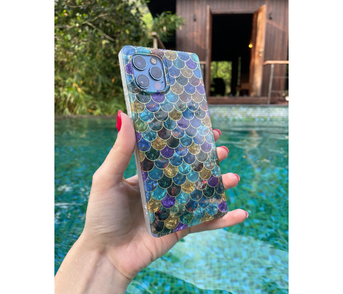 Protective Square Shape Case Art Print Fish Scale Mobile Cases For iPhone 12 Pro - Zoom Image 2