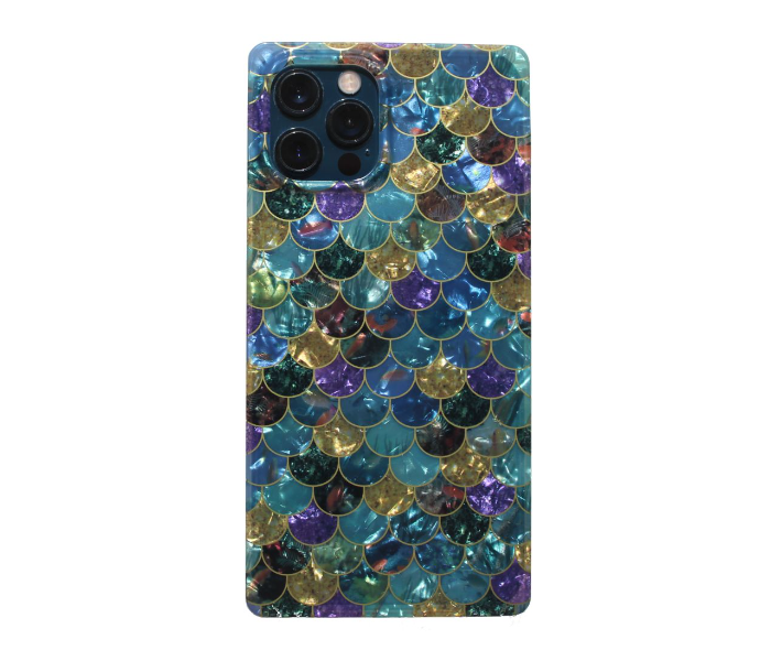 Protective Square Shape Case Art Print Fish Scale Mobile Cases For iPhone 13 Pro Max - Zoom Image 1