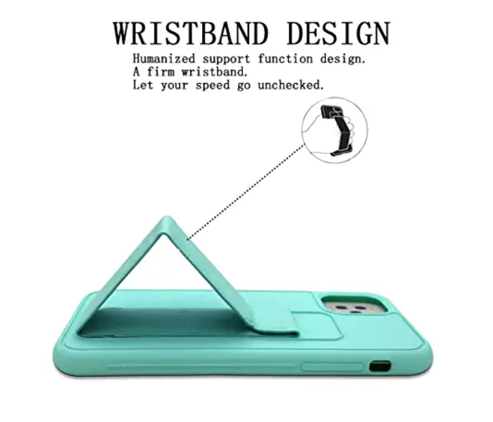 Magnetic Case With Stand Wrist Strap For iPhone - Zoom Image 3