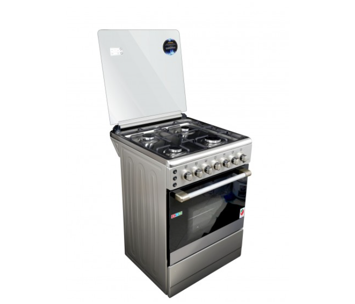 Afra AF-60 Stainless Steel 60X60 Free Standing Cooking Range - Silver and Black - Zoom Image 3