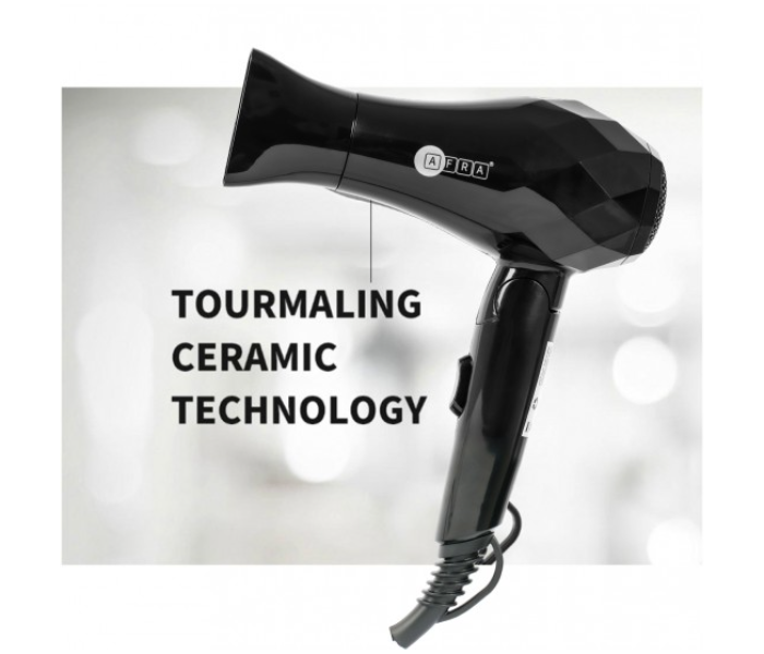 Afra AF-1000HDBK 1000Watts Hair Dryer - Black - Zoom Image 4