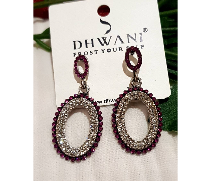 Strabella ER5002c Weightless Hanging Earrings For Women -  Purple - Zoom Image