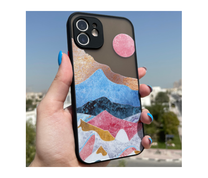 Matt Translucent Black Case Art Print Sunrise Mobile Case For iPhone 11 Pro - Zoom Image 3