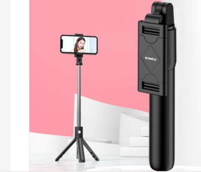 Kakusiga Portable Wireless Remote Control Bluetooth Foldable Mini Tripod Selfie Stick - Black - Zoom Image 6