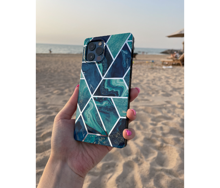 Protective Case Art Print Ocean Marble Mobile Case For iPhone 12 Pro - Blue - Zoom Image 4