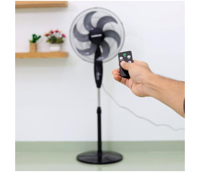 Olsenmark OMF1793 Classic Stand Fan 16 Inch With Remote - Black - Zoom Image 3