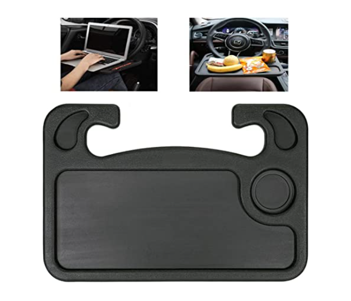 Steering Wheel Desk for Writing Laptop or Dining Food - Black - Zoom Image 1