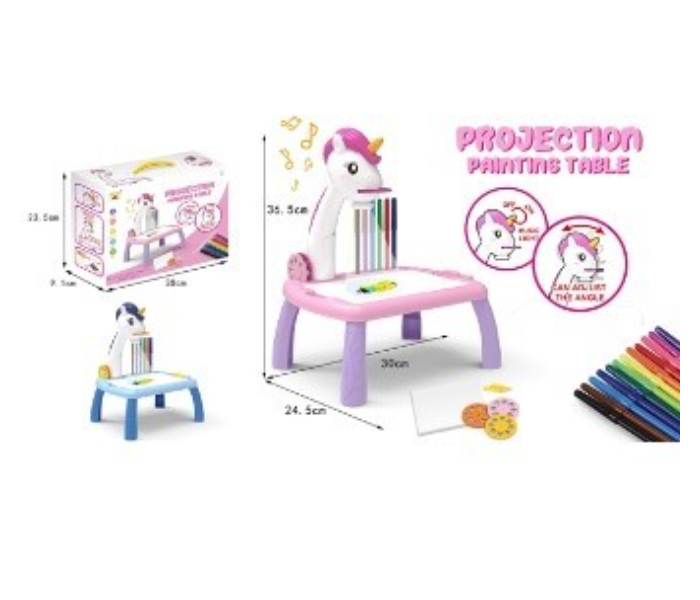 DK1191 Music Porjection Painting Table Activity Toy For Kids - Zoom Image