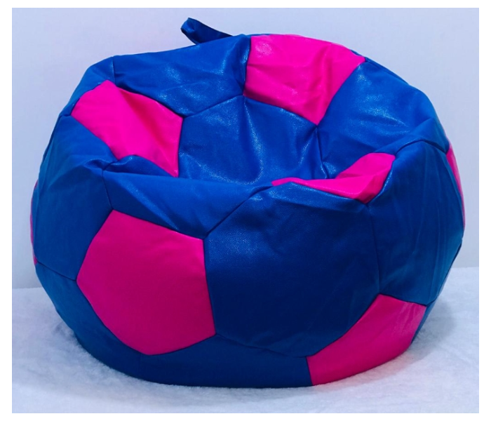 TUD Football XXL Bean Bag - Blue and Pink - Zoom Image