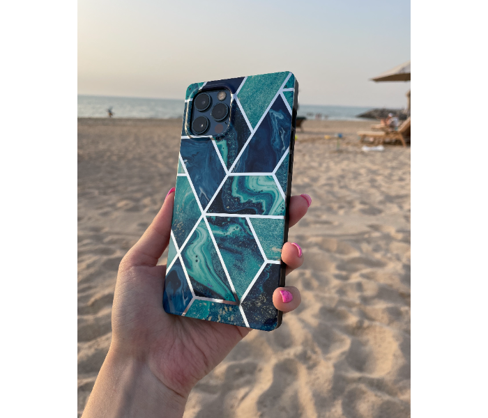 Protective Case Art Print Ocean Marble Mobile Case For iPhone 12 Pro Max - Blue - Zoom Image 4