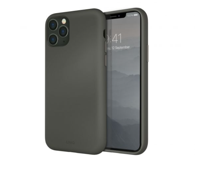 Uniq Hybrid Iphone 11 Pro Lino Hue Mobile Covers - Grey - Zoom Image 1