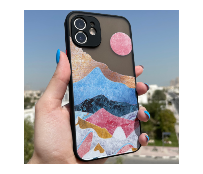 Matt Translucent Black Case Art Print Sunrise Mobile Case For iPhone 11 - Zoom Image 3