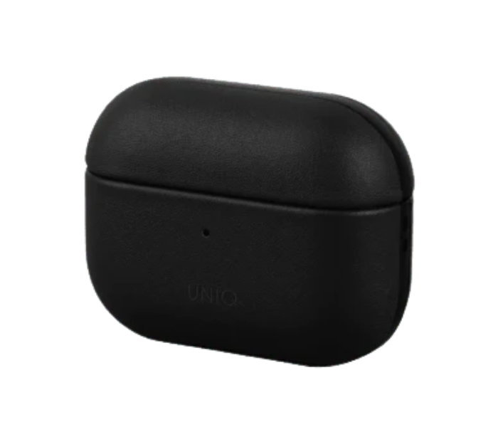 Uniq Terra Geniune Leather Airpods 2019 Snap Case - Black - Zoom Image 1