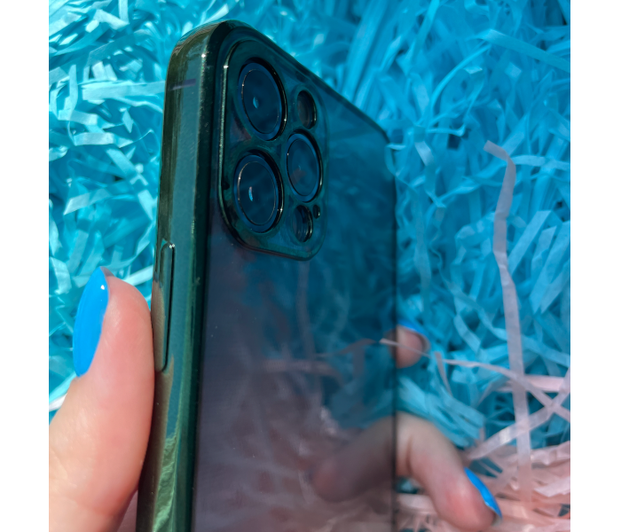 Transparent Case Green Edges Mobile Case For iPhone 11 - Green - Zoom Image 5