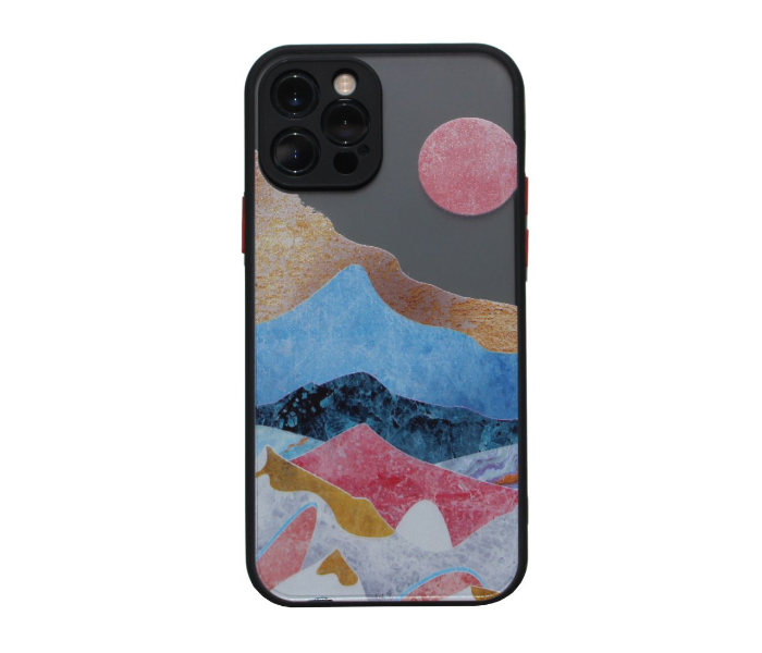 Matt Translucent Black Case Art Print Sunrise Mobile Case For iPhone 13 Pro Max - Zoom Image 1