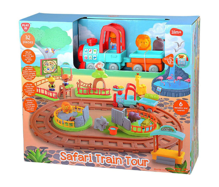 PlayGo PLY9852 Safari Train Tour Battery Operated Activity Toy For Kids - Zoom Image